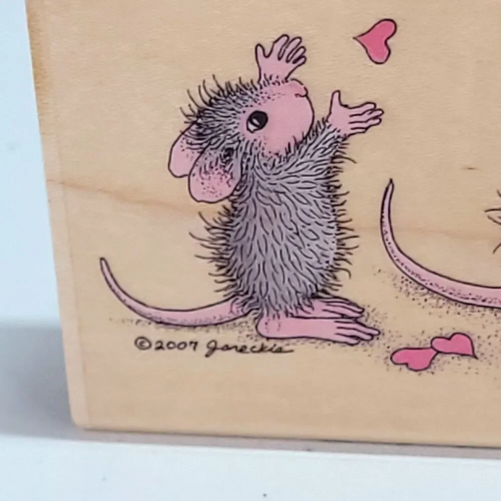 House Mouse 2007‎ Lovely Confetti Rubber Stamp 4
